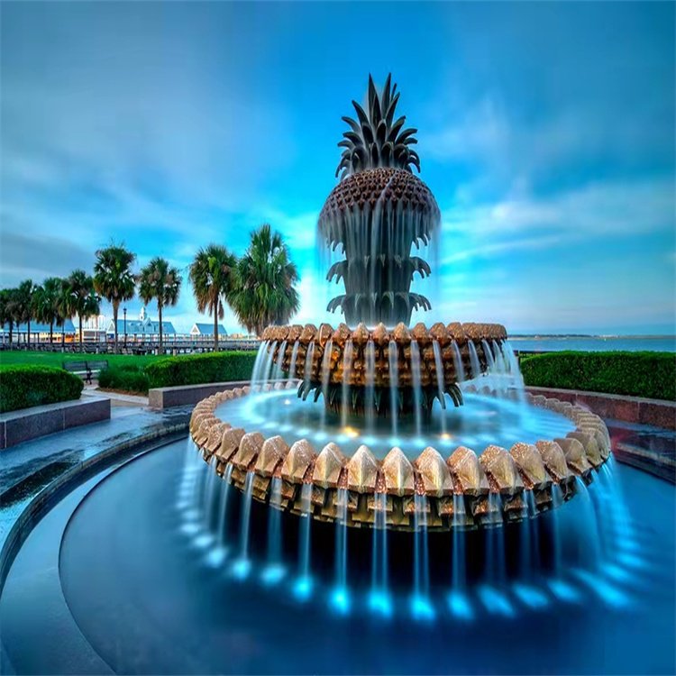 内蒙古鄂尔多斯人工瀑布景观