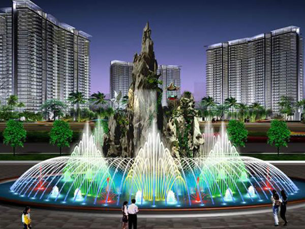 陕西安康人工瀑布景观