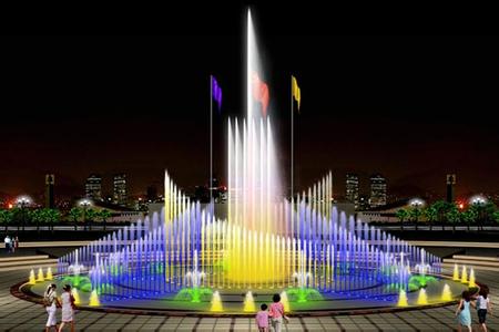 广东汕尾人工瀑布景观