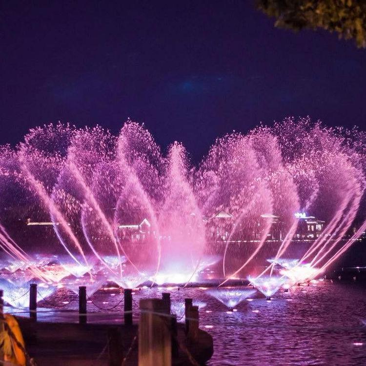 广东惠州小区景观喷泉施工