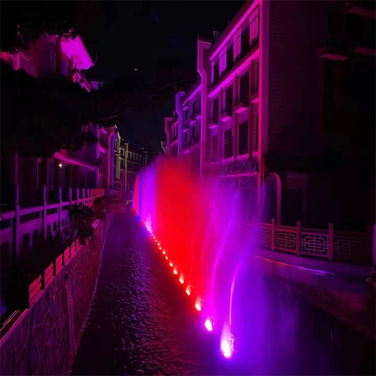 云南曲靖小区景观喷泉施工