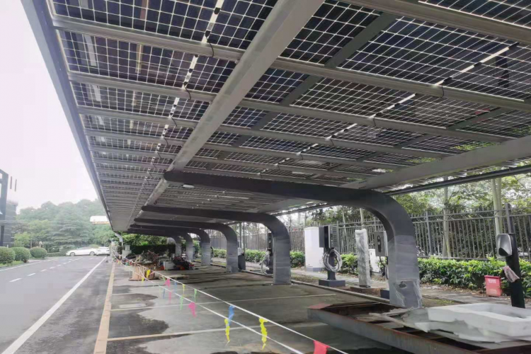 山东德州临邑新型光伏车棚多少钱河北金标是您的选择