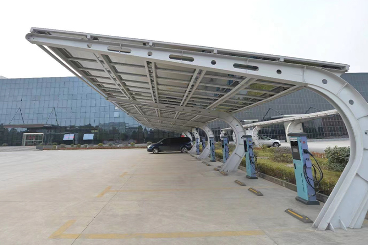 江苏镇江京口新型光伏车棚厂家河北金标厂家直发