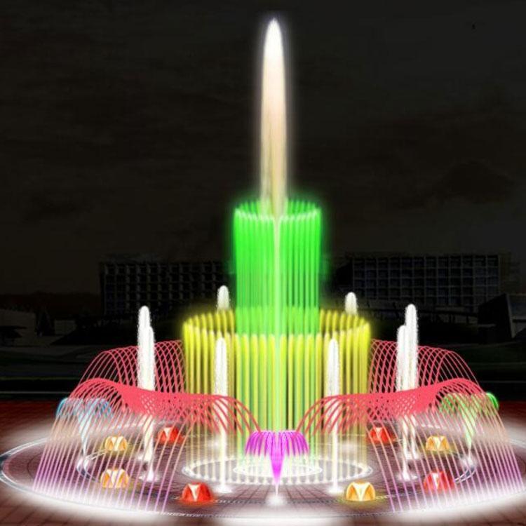 云南曲靖水景喷泉设计