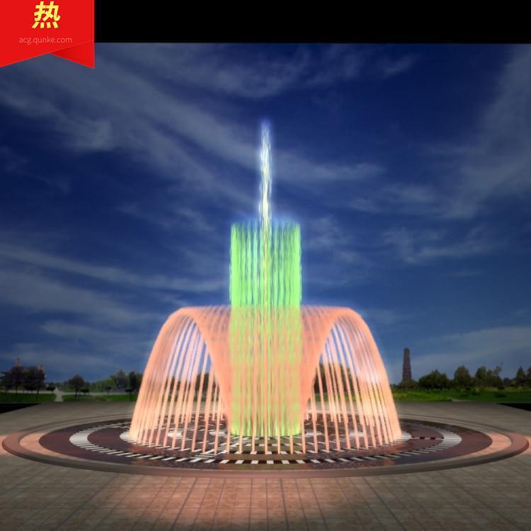 山西阳泉小区景观喷泉施工