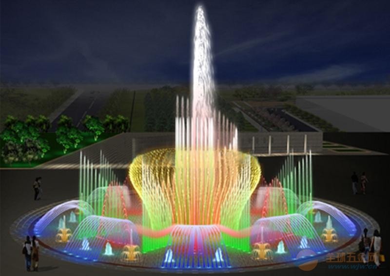 辽宁辽阳湖面漂浮喷泉