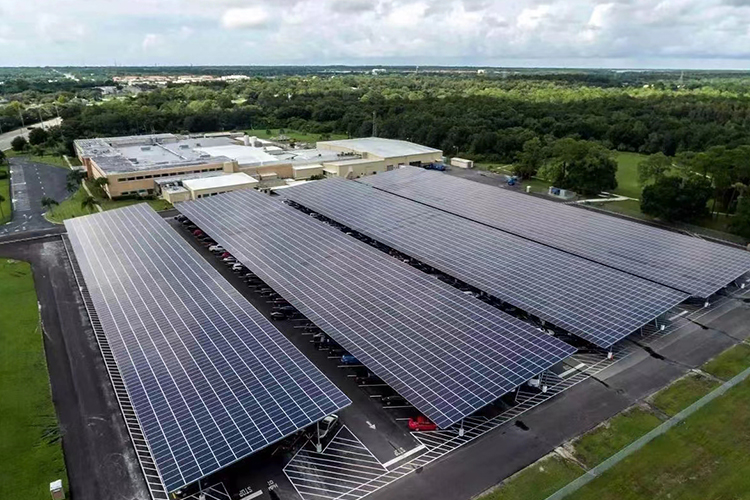 浙江温州乐清市新型光伏车棚多少钱选择河北金标