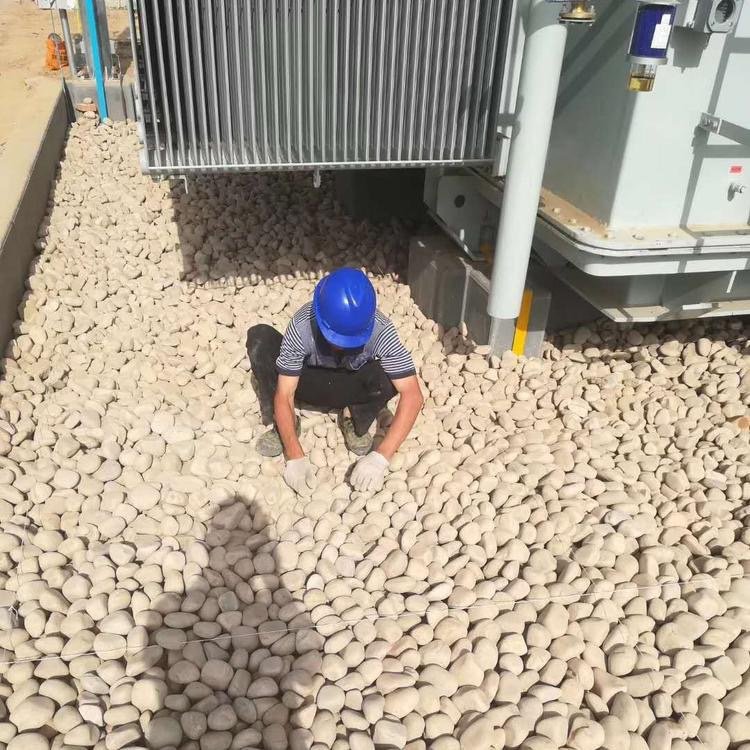 桂林水厂用鹅卵石滤料生产基地